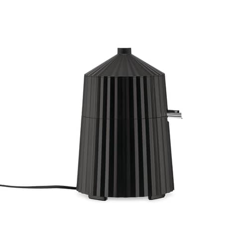 elektrische Zitruspresse Plissé plastikmaterial schwarz / 80 W - Alessi - Schwarz - rostfreier Stahl, thermoplastisches Harz