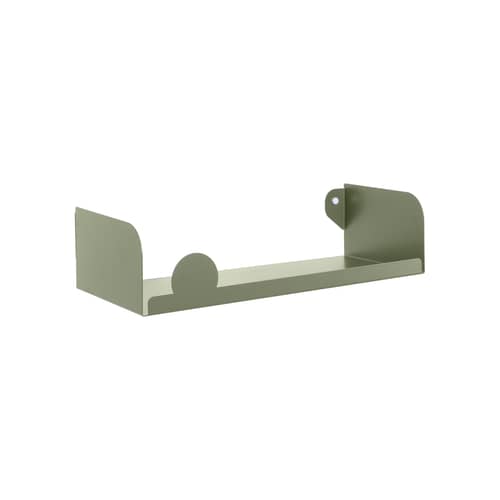 Étagère Universal métal vert / L. 60 x P 25,5 cm - ATELIER DOBRA - Vert sauge - Acier thermolaqué