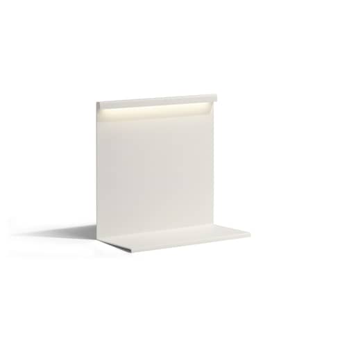 Lampe de table LBM LED métal blanc / L 22,5 x H 22 cm - Hay - Blanc crème - Acier