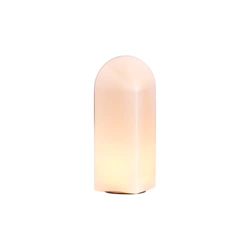 Lampe de table Parade LED verre rose / H 32 cm - Hay - Rose poudré - Verre