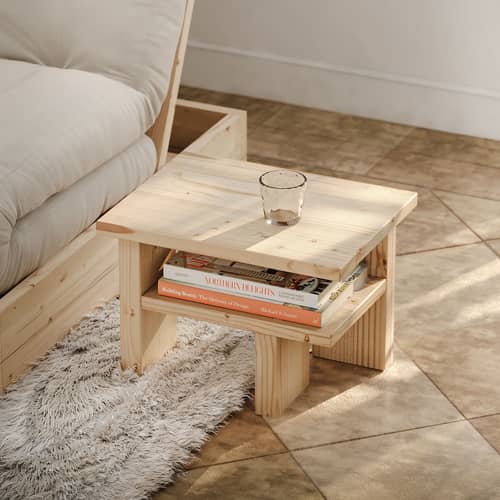 Table d\'appoint Japan / 45 x 34 cm x H 32 cm - KARUP DESIGN - Pin clair - Pin massif certifié FSC