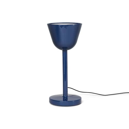 Céramique Up Table lamp ceramic blue / Ronan Bouroullec - Handmade - Flos - Navy Blue - Ceramic