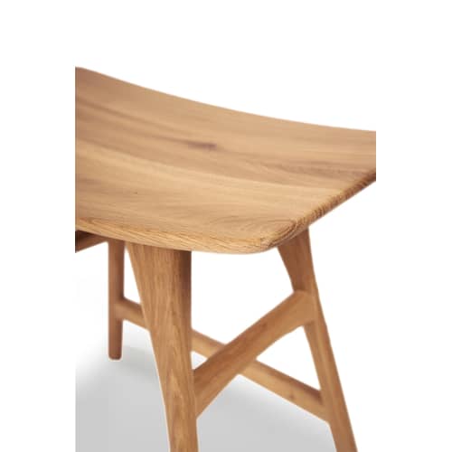 Tabouret Osso bois naturel / H 45.5 cm - Ethnicraft - Chêne - Chêne massif