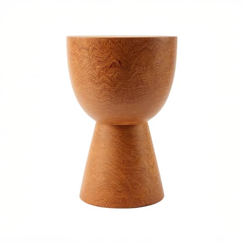 Tabouret Tip Top bois naturel - POLSPOTTEN - Bois Cognac - Bois de Dimb