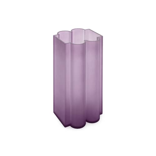 Vase Okra plastikmaterial violett / H 34 cm - Recycled / Patricia Urquiola, 2026 - Kartell - Violett - Recyceltes PMMA
