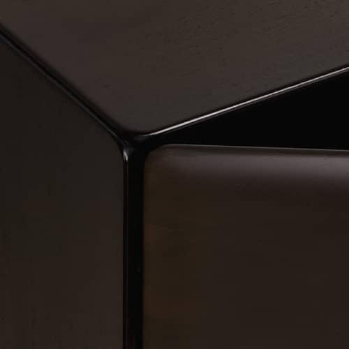Buffet suspendu PI Light bois marron / L 225 x P 43 x H 47 cm - Ethnicraft - Acajou brun foncé - Acajou massif