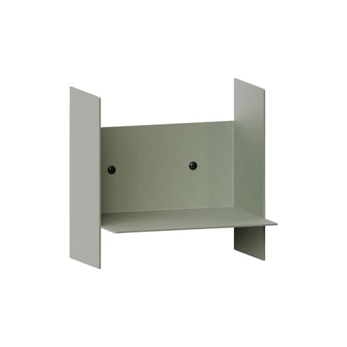 Étagère Pli métal vert / L 20 x P 15 cm - TIPTOE - Gris Eucalyptus - Acier thermolaqué