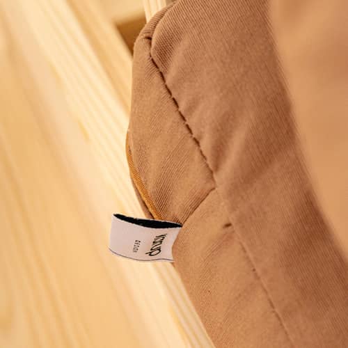Divano convertibile Flip legno marrone / L 145 cm - 3 posizioni - KARUP DESIGN - Marrone Argilla 759 / Pino - Espanso, Fibre riciclate miste, Pino massello certificato FSC, Tessuto