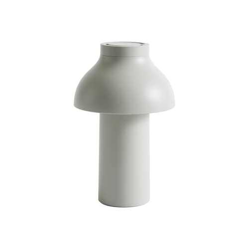 Kabellose, wiederaufladbare Außenlampe PC Portable n°2 plastikmaterial grau / Pierre Charpin - Hay - Kühles Grau - ABS, Polypropylen