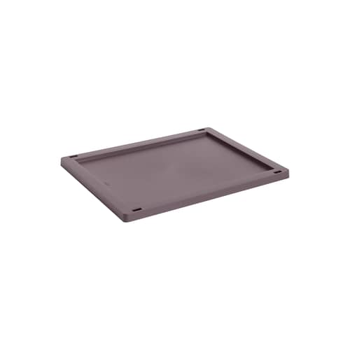  Lid plastic material red / For Basket Colour Crate Medium 27 x 35 cm - Hay - Burgundy - Recycled polypropylene