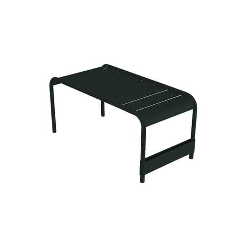 Bank Luxembourg metall schwarz / Couchtisch - 86 x 43 x H 40 cm - Fermob - Lakritz - lackiertes Aluminium