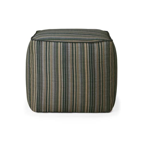 Outdoor-Hocker Zahara Outdoor textil blau - Ethnicraft - Blau - Polypropylen-Stoff, Schaumstoff