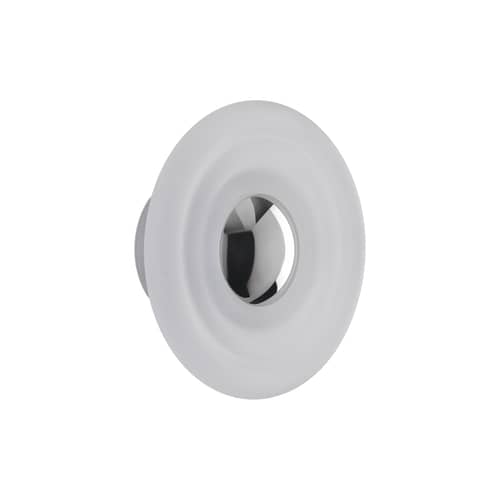 Outdoor-Wandleuchte Press Surface Mini glas weiß / LED - Ø 21,5 cm - Tom Dixon - Vereist - Pressglas, Stahl