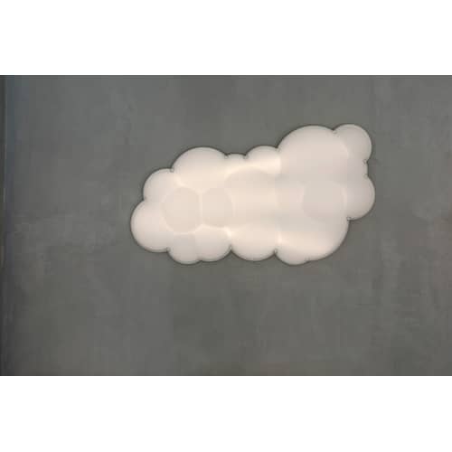 Applique Nuvola Minor Prof. 14 cm plastique blanc / Plafonnier LED  / 100 x 58 cm - Nemo - P 14 cm / Blanc - Polyéthylène