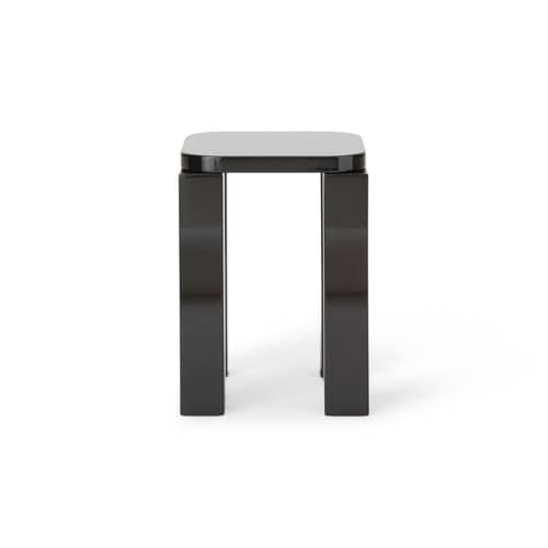 Tabouret Atlas bois noir / Carré - NEW WORKS - Espresso - MDF laqué