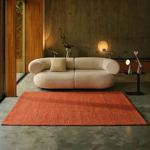 Tapis Weave orange / 170 x 240 cm - Tom Dixon - Orange - Jute, Laine