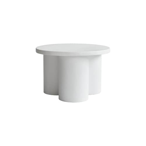 Tavolino Big Foot corian bianco / Ø 65 x H 43 cm - 101 COPENHAGEN - Bianco - Calcestruzzo fibrorinforzato