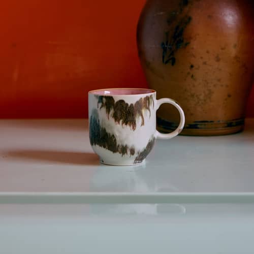 Tazzina da caffè 70s ceramics ceramica multicolore / Set di 4 - 25 cl - HK LIVING - Astratto - Gres smaltato
