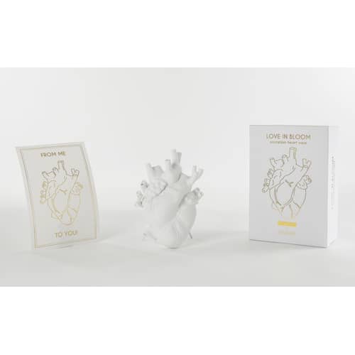 Vase Love in Bloom céramique blanc / H 25 cm - Marcantonio, 2018 - Seletti - Blanc - Porcelaine
