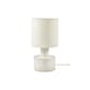 Lampe de table Catherine céramique blanc / Grès & tissu - Ø 25 x H 47 cm - Serax
