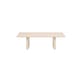 Table basse Noon bois blanc / 118 x 58 cm - NOBODINOZ