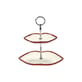 Serviteur Les Objets Mouleversants céramique rouge / 2 plateaux - Serax