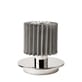 Lampe sans fil rechargeable In The Sun Table LED verre argent métal / USB - DCW éditions