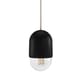 Suspension Luce Medium bois noir / Ø 10 x H 18 cm - Hartô