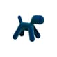 Décoration Puppy XS Floqué tissu bleu / Effet velours - L 18,5 cm - Eero Aarnio, 2003 - Magis