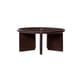 Tavolino Deya pietra marrone / Ø 80 x H 32 cm - Calcestruzzo spatolato - Ferm Living