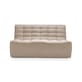Canapé droit N701 tissu beige / 2 places - L 140 cm - Ethnicraft