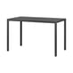 Tavolo rettangolare Piave corian nero / 120 x 70 cm - Laminato testurizzato - NARDI