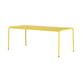 Tavolo rettangolare Panorama metallo giallo / 190 x 90 cm - 8 posti letto - TIPTOE