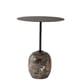 Guéridon Lato LN8 métal marbre marron noir / Marbre - Ø 40 x H 50 cm - &tradition