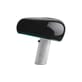 Lampe de table Snoopy métal noir / Base marbre - Castiglioni, 1967 - Flos