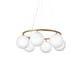 Pendelleuchte Miira 6 Circular glas weiß / Ø 80 cm - NUURA