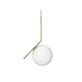 Suspension IC S2 verre or / Ø 30 x H 72 cm - Michael Anastassiades, 2014 - Flos