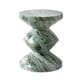 Tabouret Zig Zag Marble vert / Marbre poli - Pols Potten