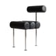 Chaise rembourrée Hiro cuir noir - 101 COPENHAGEN