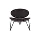 Fauteuil rembourré Semper cuir marron - AYTM