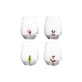 Set de 4 verres Misa / Figurine de Noël fixées à l'intérieur - Bloomingville