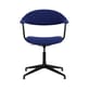 Fauteuil pivotant Mynt Soft tissu bleu / Assise & dossier rembourrés - Vitra