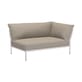 Divano da giardino a 2 posti Level 2 tessuto beige / Dossier extra moelleux - Angle droit - L 139 x P 92,5  cm - Houe