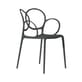 Fauteuil empilable Sissi plastique gris Outdoor - Driade