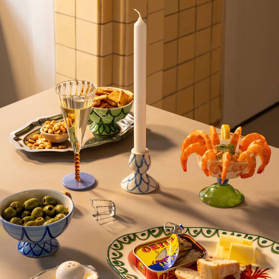 Flûte à champagne Perle &Klevering - Tendance noël