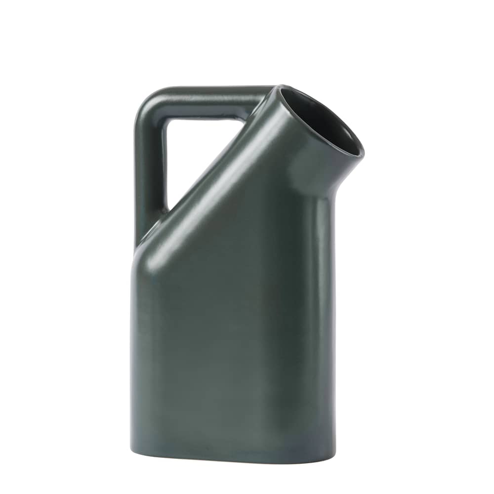 Magnifique Carafe Cristal Pointe De Diamant Vert 2L 23x19x19cm