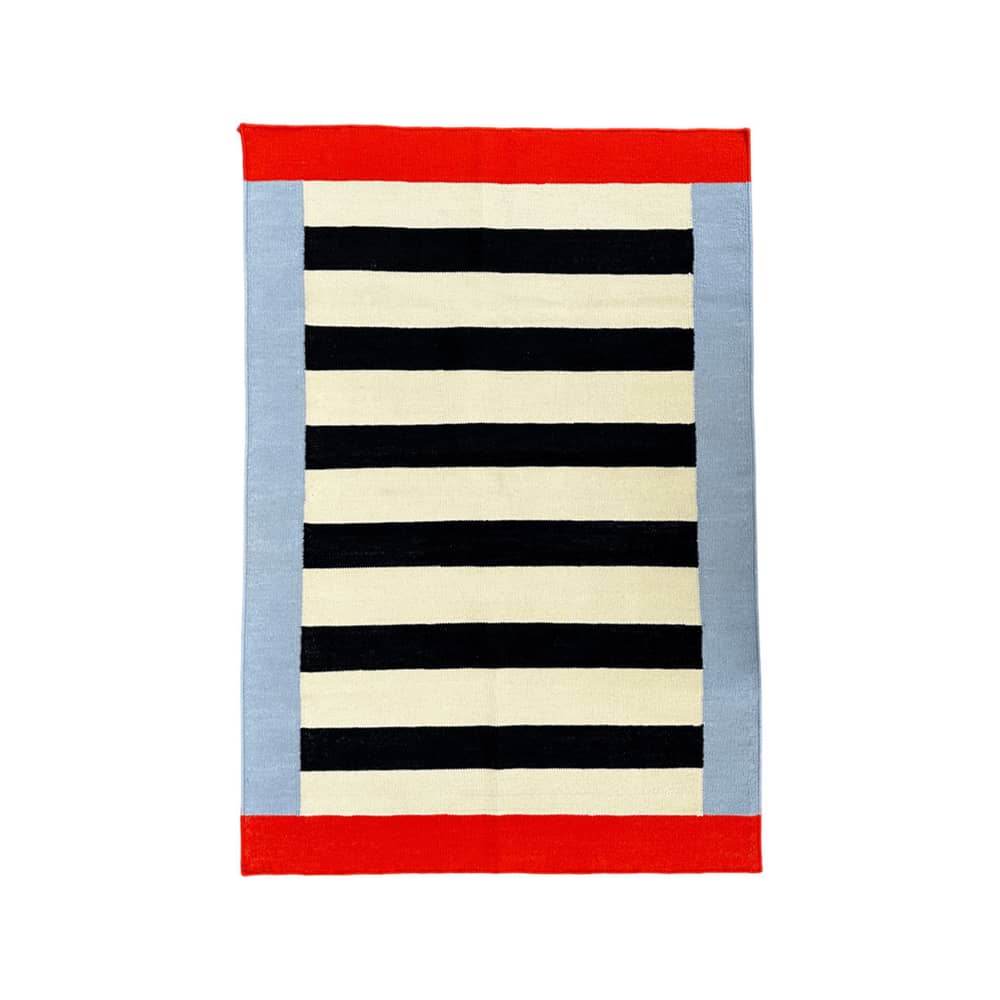 Rug Red Symmetry COLORTHERAPIS / 210 x 140 cm Wool Multicoloured