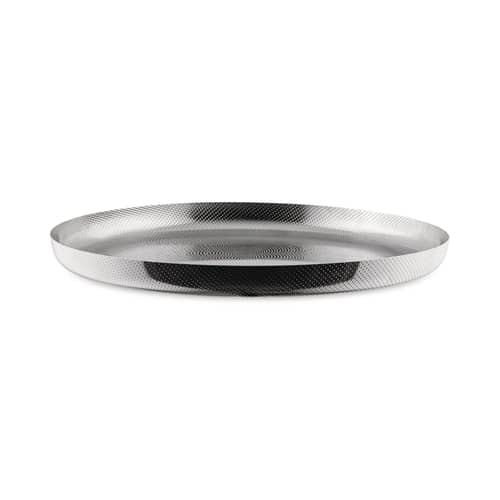 Plateau ovale MG09 en inox, de Alessi / Boutique Gaudin