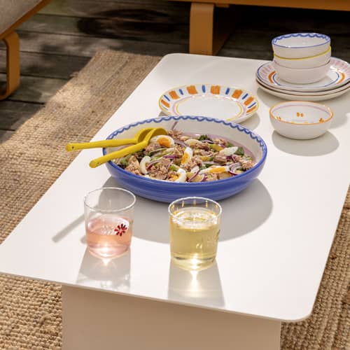 Posate Da Insalata Omada Design | Effetto Sfumato Bicolore | Made In Italy | Lavabili In Lavastoviglie | Verde/Bianco