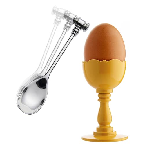 Cucchiai Per Uova In Acciaio Inox - Set Da 12 Per Uova Sode, Caffè E Dessert - Foto 4